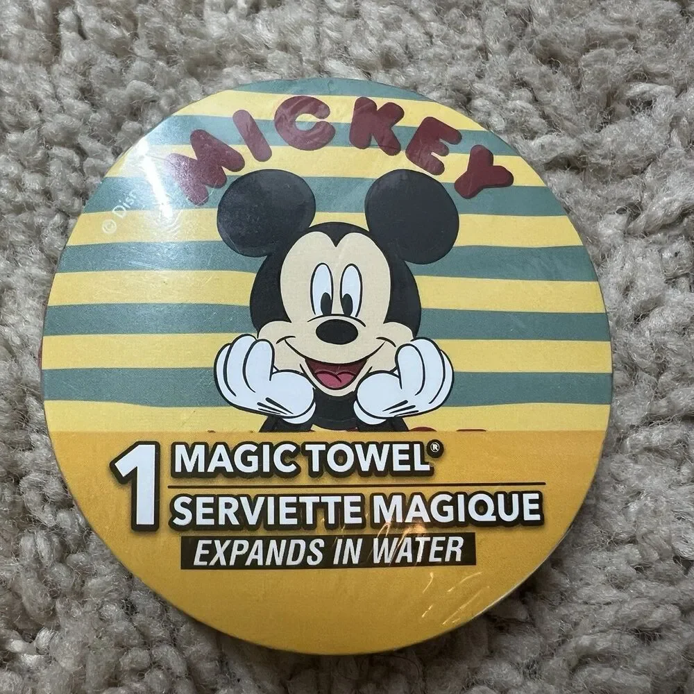 Disney Mickey Mouse Magic Towel – Expanding Cotton Washcloth